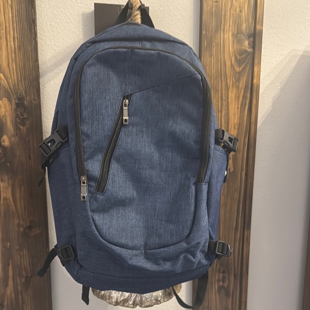 Stylish Blue Backpack - unisex